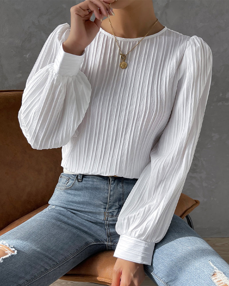 MAIKA / PLEATED BLOUSE