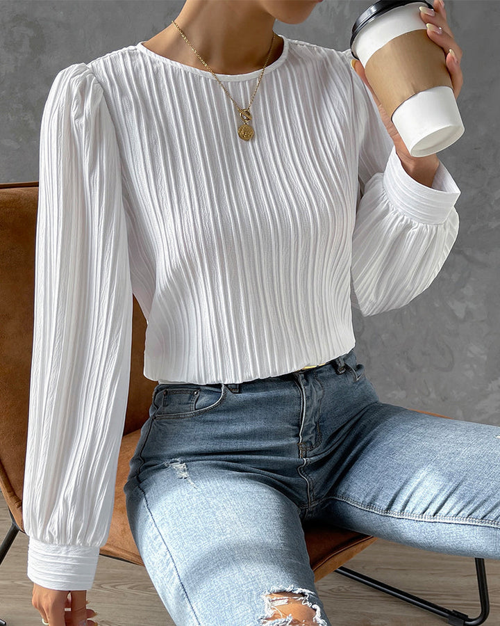 MAIKA / PLEATED BLOUSE