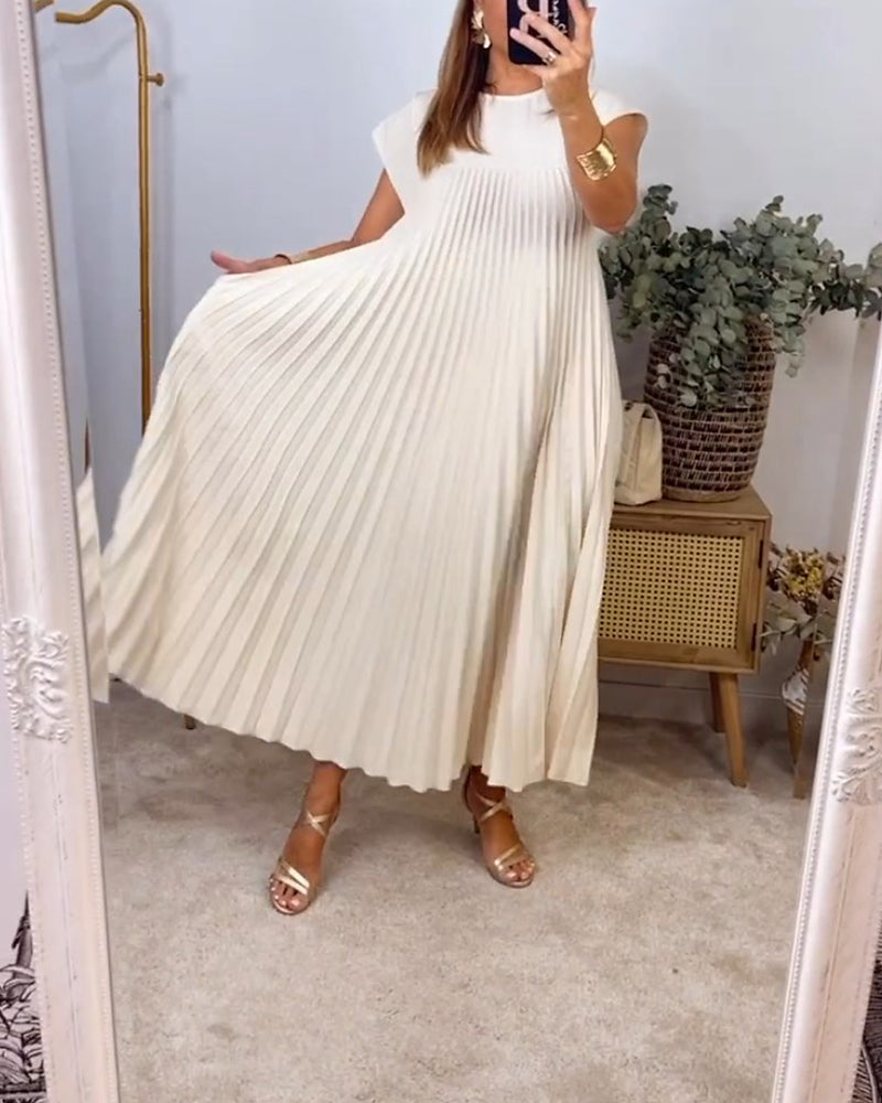 SOFIA / PLEATED MAXI DRESS