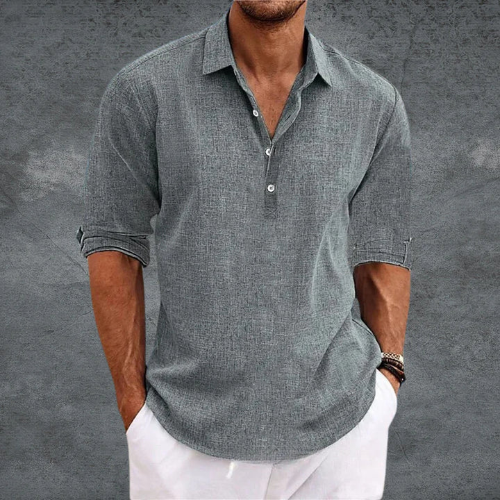 ELIJAH / LONG SLEEVE PULLOVER SHIRT