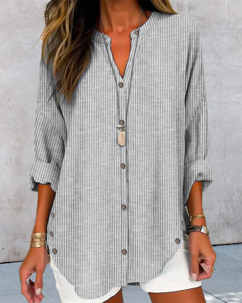 BONNIE / STRIPED OVERSIZED BLOUSE