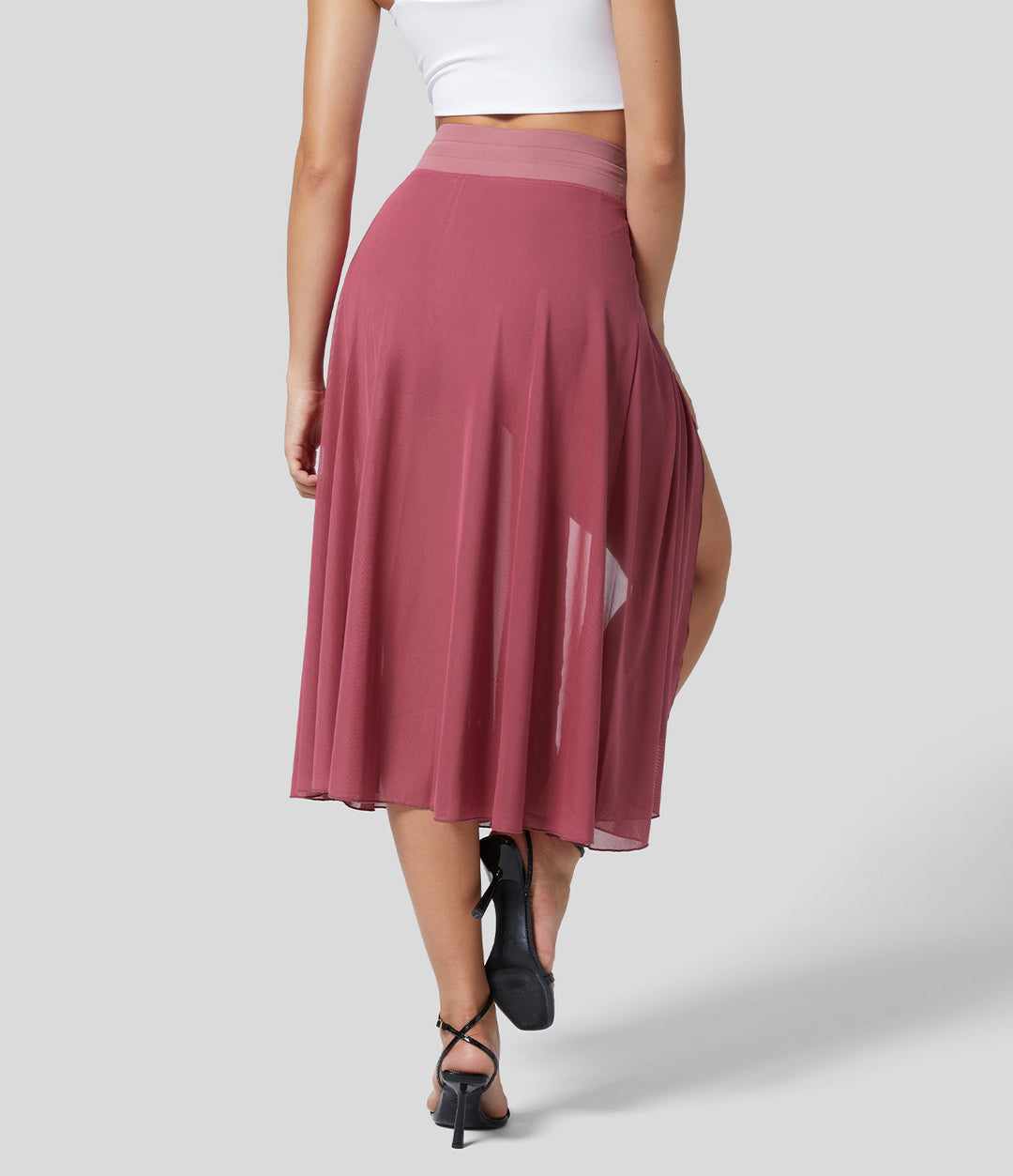 GINNY / DAY-TO-NIGHT MIDI SKIRT
