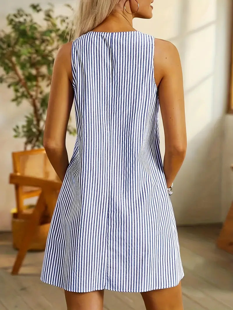MELODY / STRIPED MINI DRESS