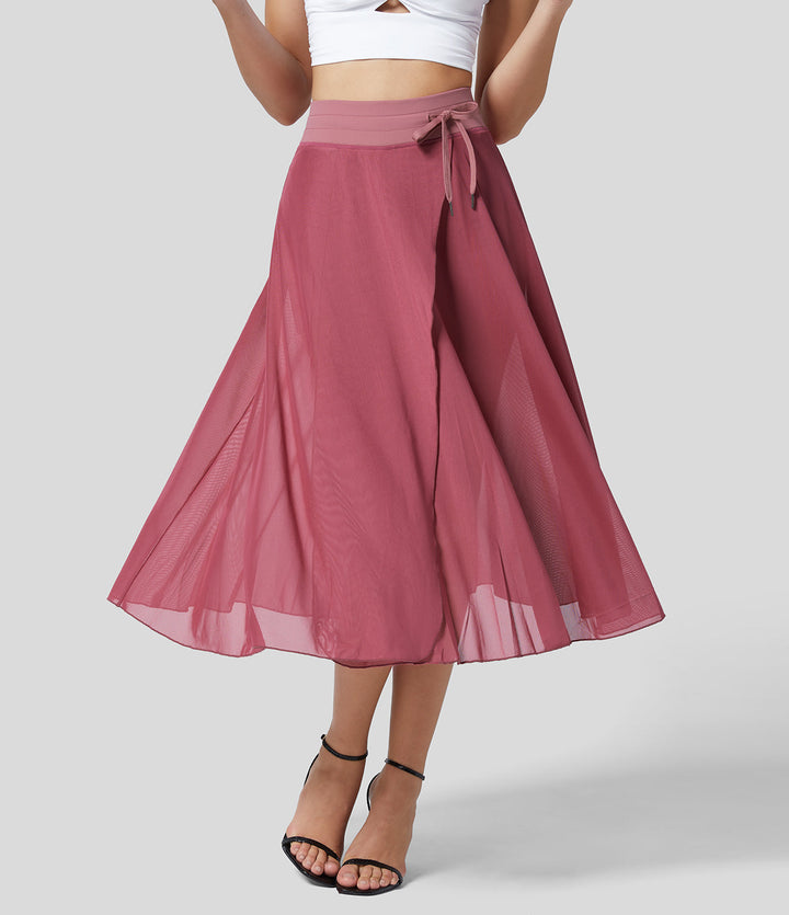GINNY / DAY-TO-NIGHT MIDI SKIRT