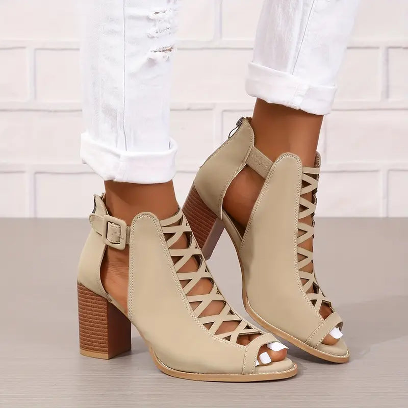 CHERRY / HEEL SANDALS