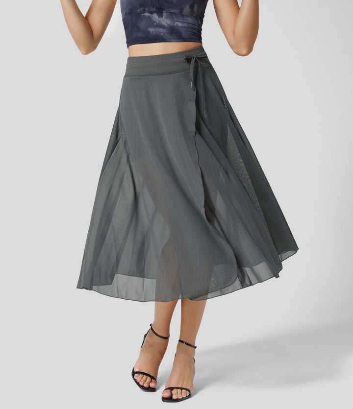 GINNY / DAY-TO-NIGHT MIDI SKIRT