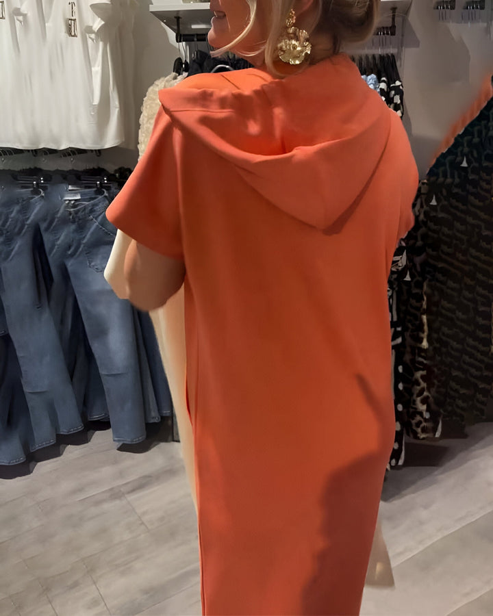 BLESSY / CASUAL HOODED DRESS