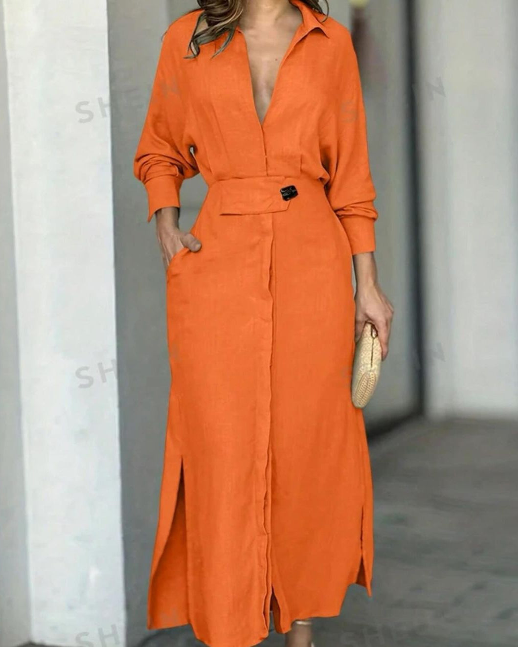 FATIMA / RELAXED FIT MAXI DRESS
