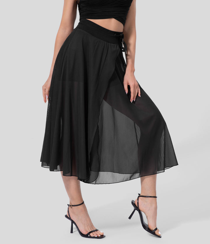 GINNY / DAY-TO-NIGHT MIDI SKIRT