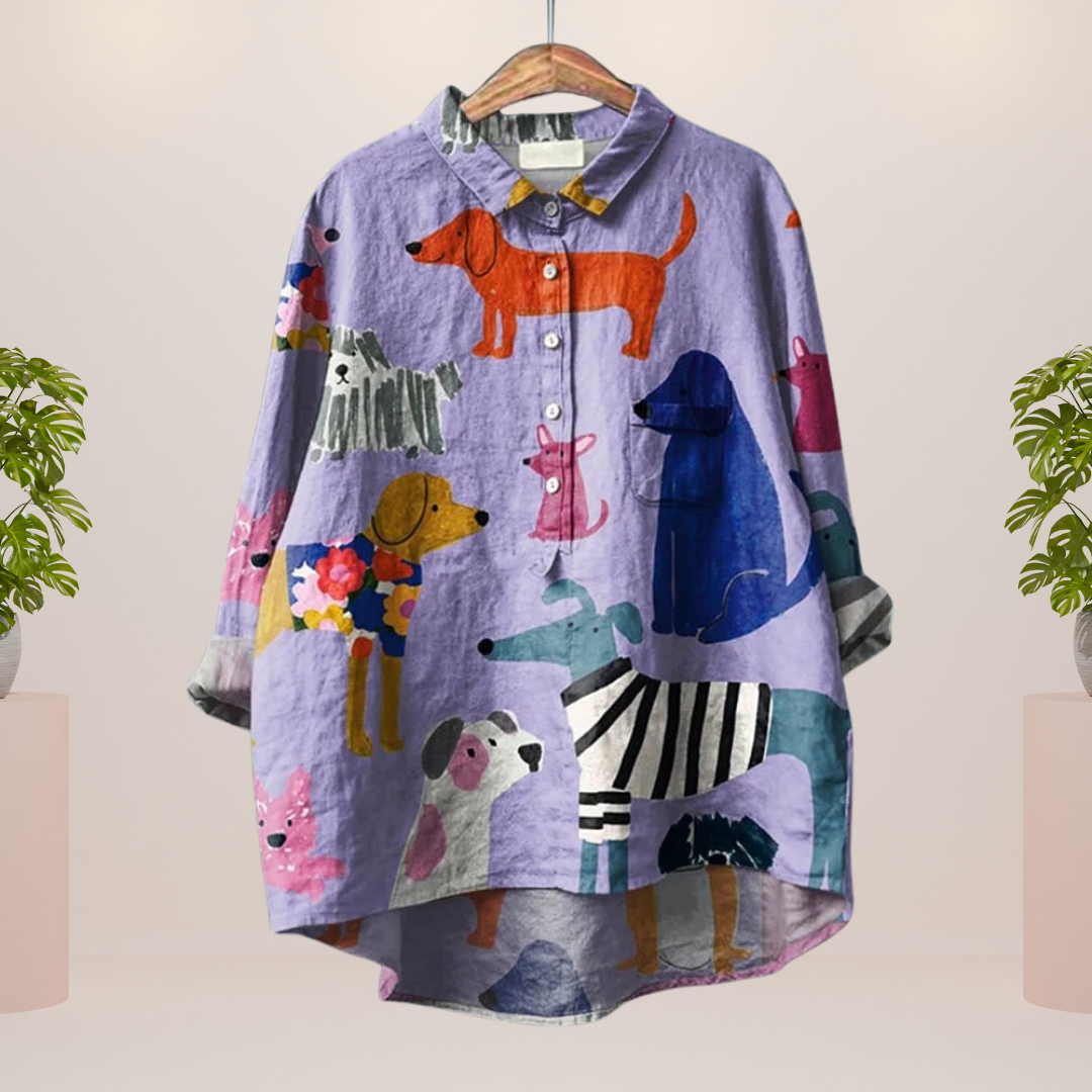 TRISHA / TRENDY PRINT SHIRT
