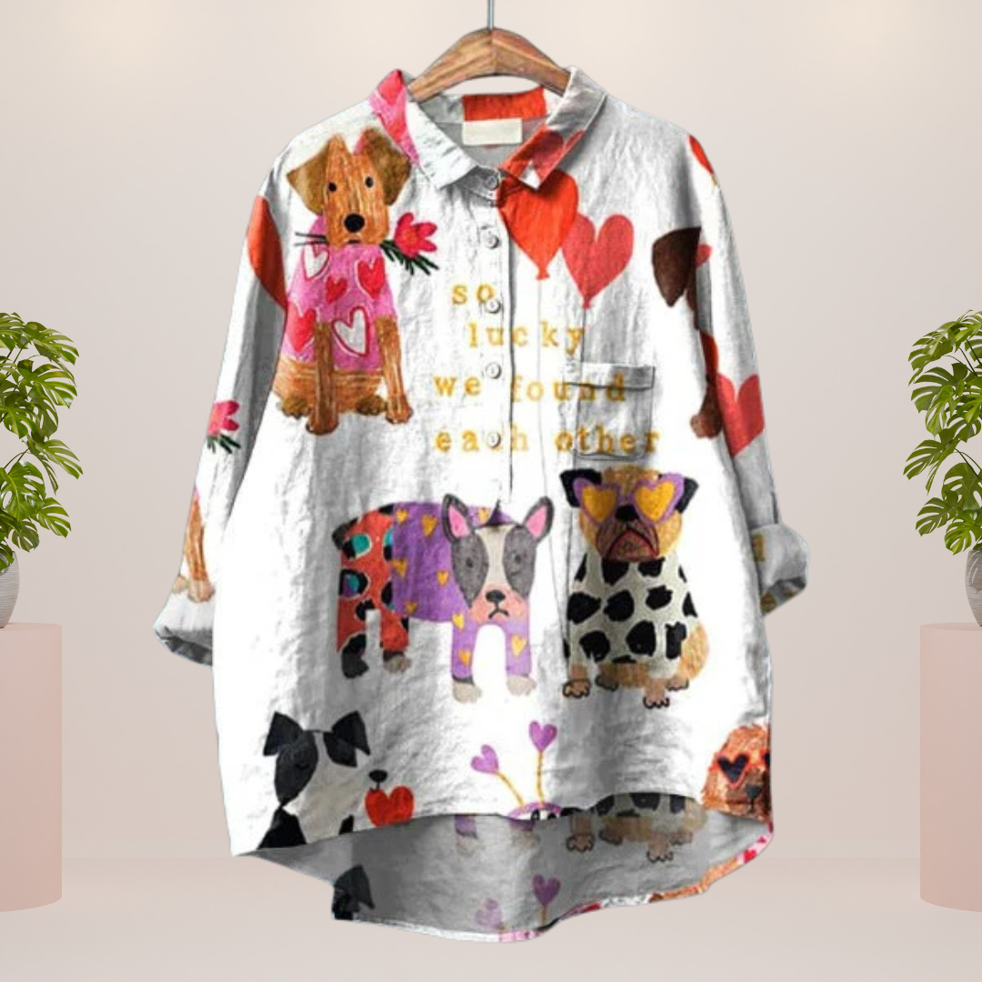 TRISHA / TRENDY PRINT SHIRT