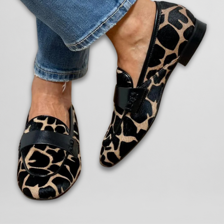 NADINE / WILD PRINT LOAFERS