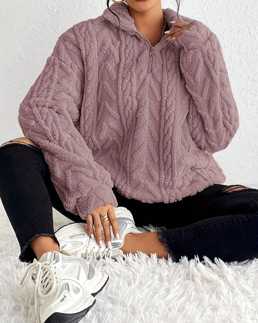 WILLOW / CLASSY QUARTER-ZIP JUMPER