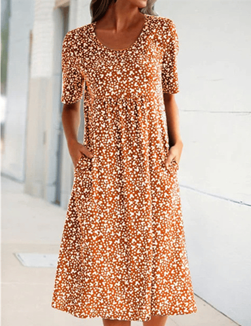 SERENA / FLORAL MIDI DRESS