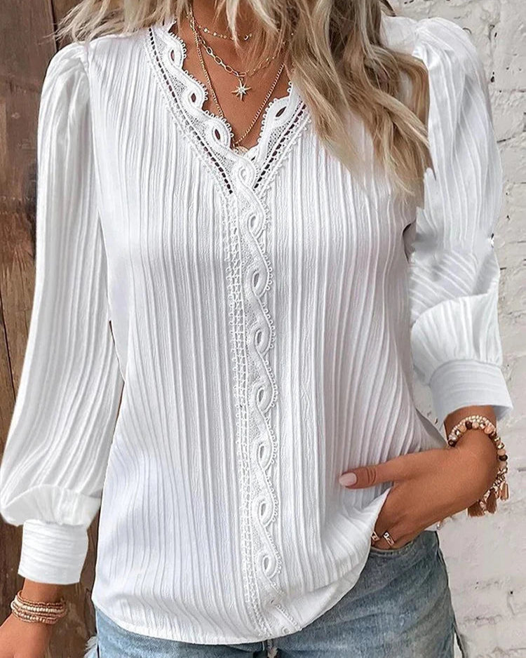 AMELIE / VINTAGE STYLE CHIFFON BLOUSE
