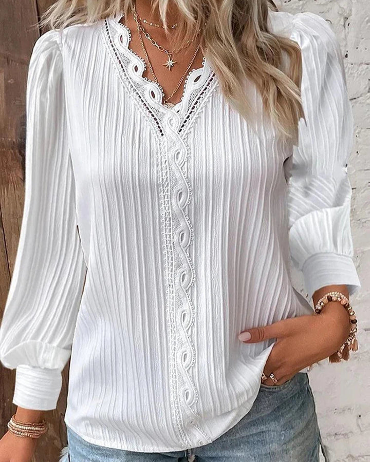 AMELIE / VINTAGE STYLE CHIFFON BLOUSE