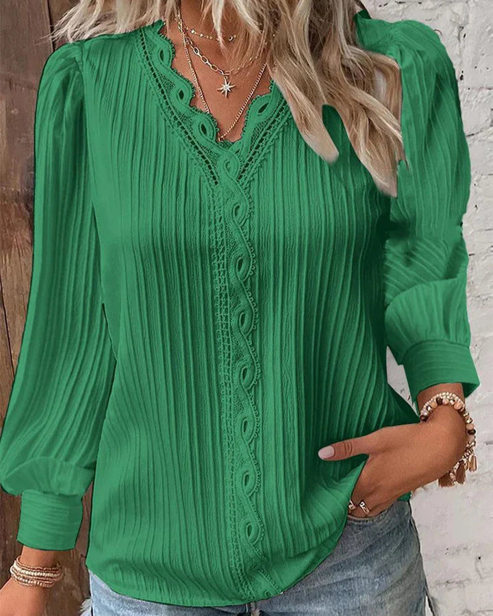 AMELIE / VINTAGE STYLE CHIFFON BLOUSE