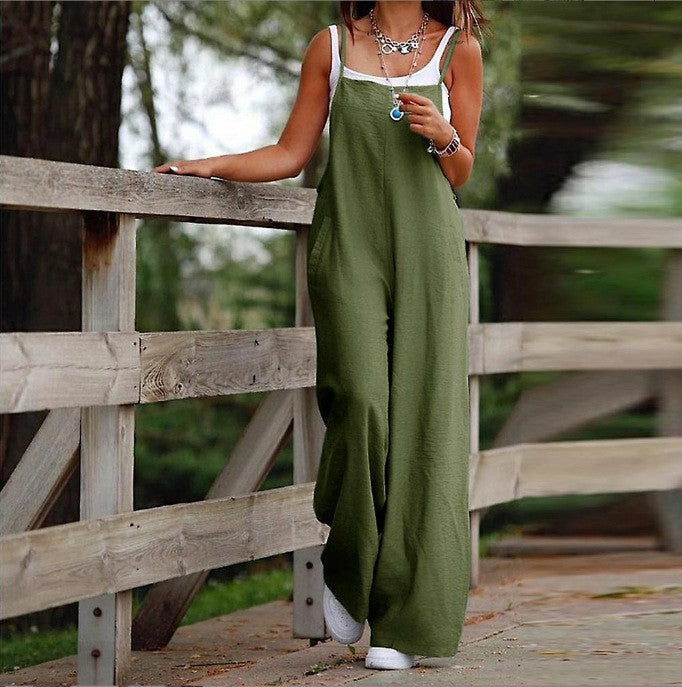 ROSE / SLEEVELESS JUMPSUIT