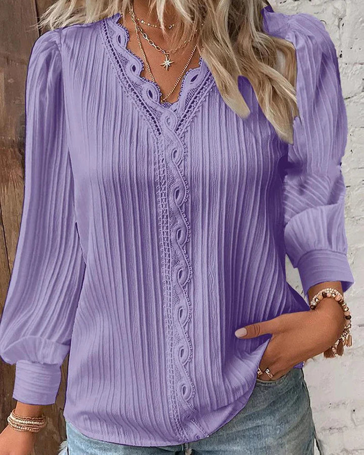 AMELIE / VINTAGE STYLE CHIFFON BLOUSE