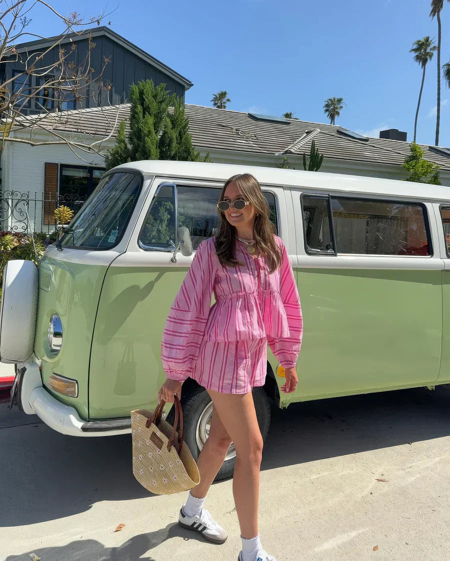 CEL / STRIPED PLAYSUIT