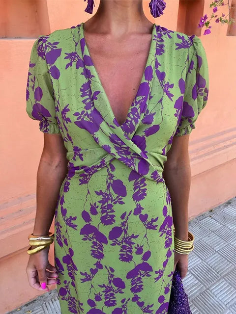 RAVELLA / CHIC FLORAL DRESS