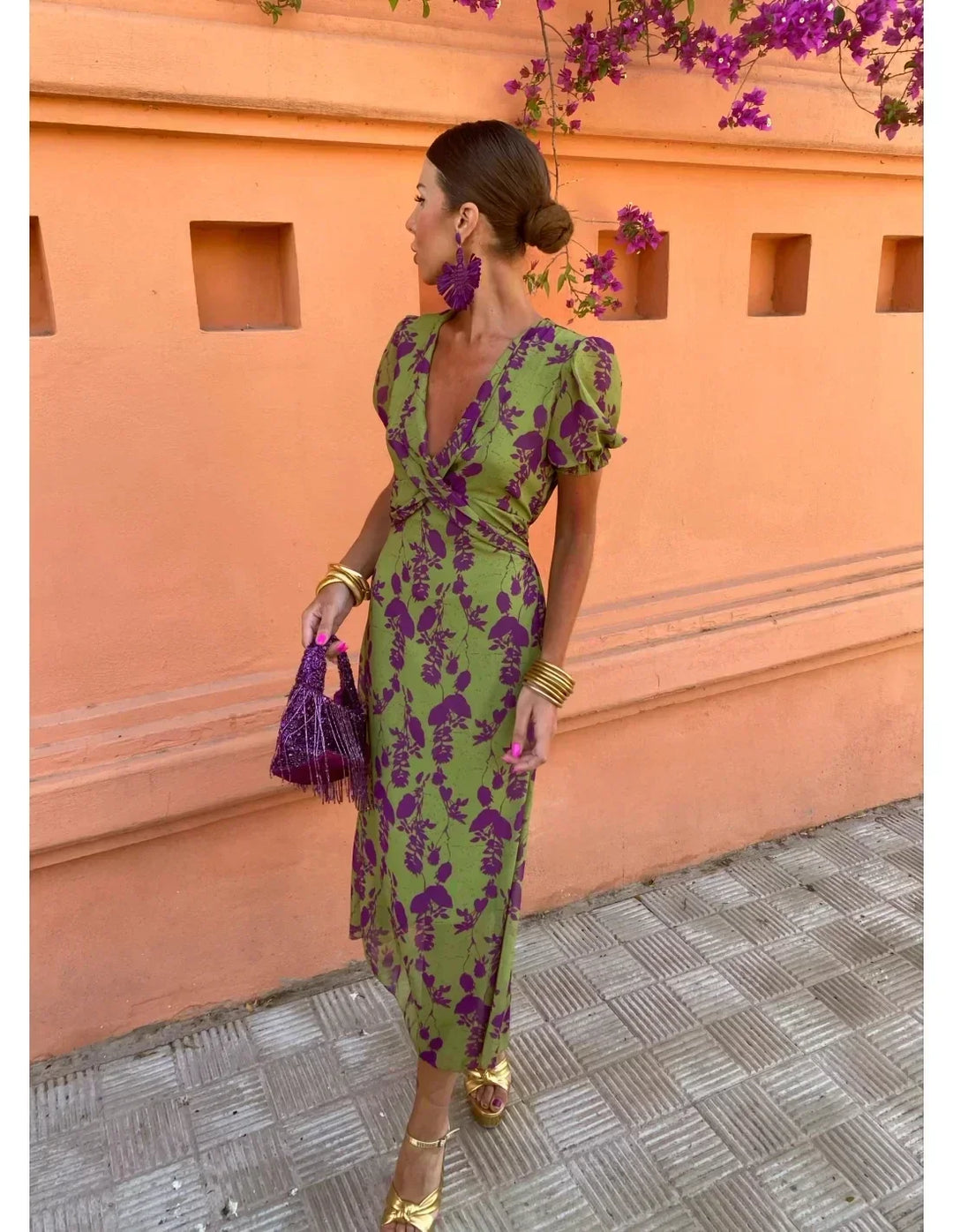 RAVELLA / CHIC FLORAL DRESS