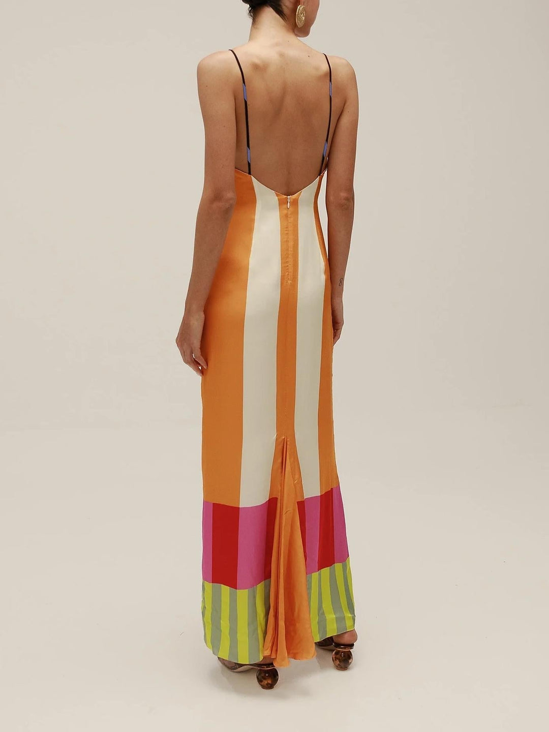 MAXINE / COLOURFUL LINED-MAXI