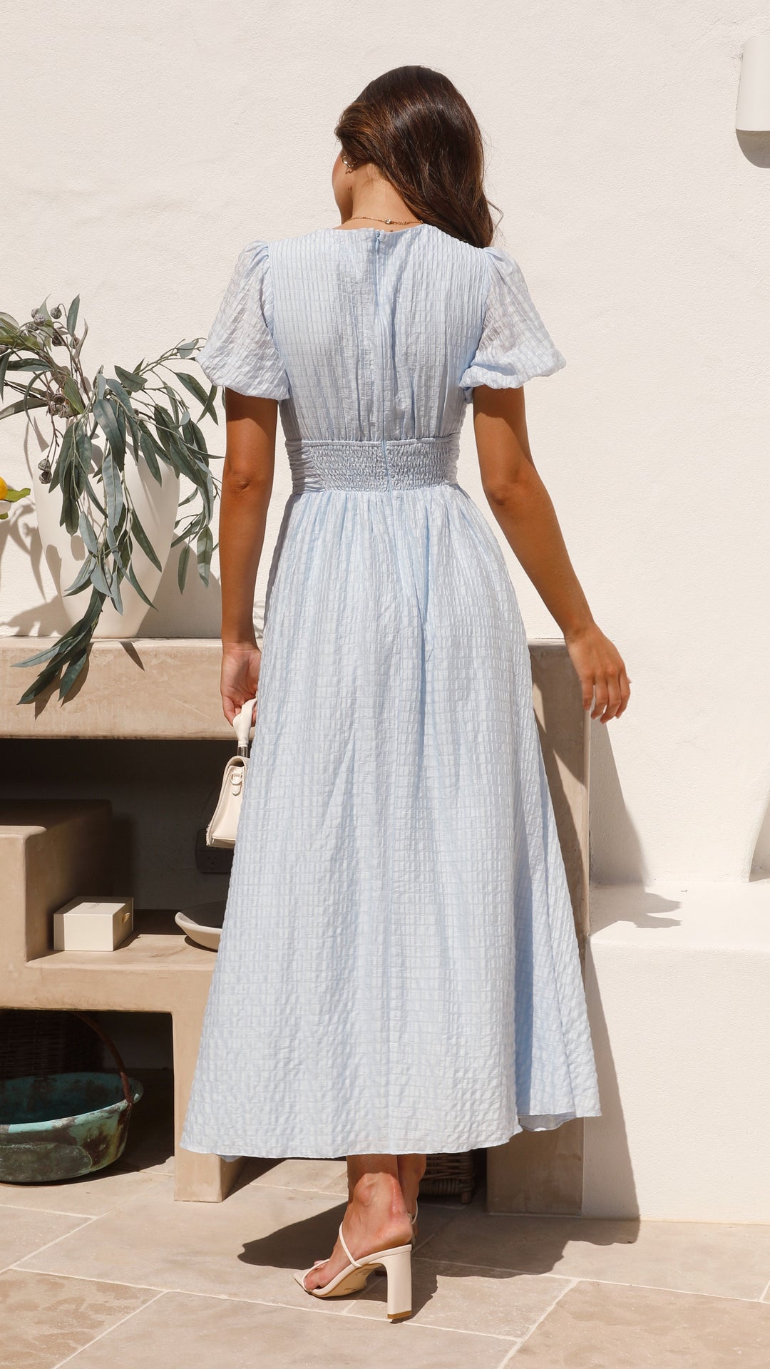 AKIRA / V-NECK LONG DRESS
