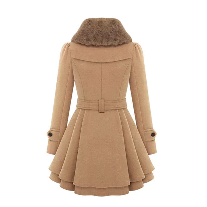 YARA / CHIC TRENCH COAT WITH VEGAN FUR