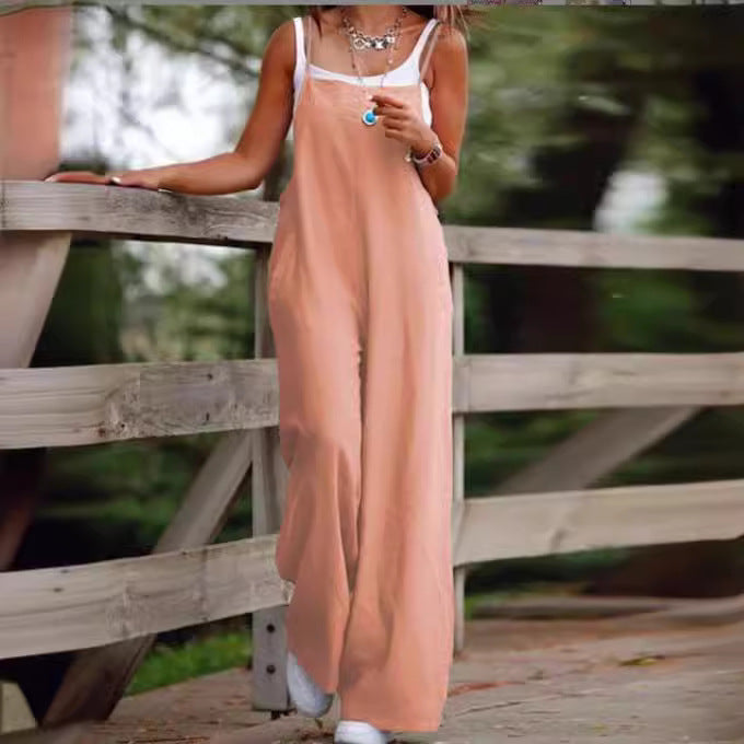 ROSE / SLEEVELESS JUMPSUIT