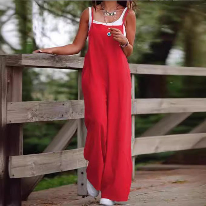 ROSE / SLEEVELESS JUMPSUIT