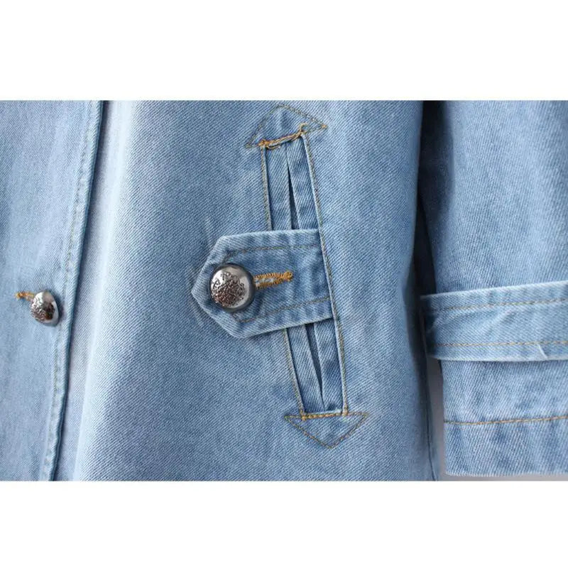 AYLA / STYLISH DENIM CAPE COAT