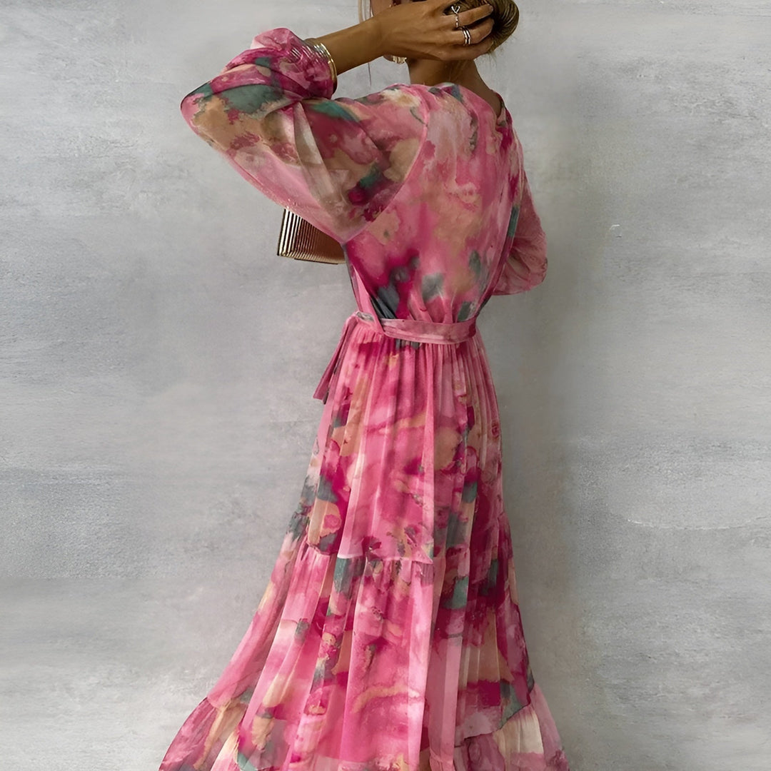 ROBYN / REFINED PLEATED SUMMER DRESS