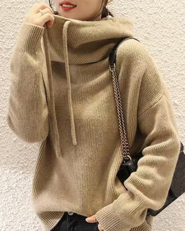 HOPE / SOFT HIGH-NECK HOODIE