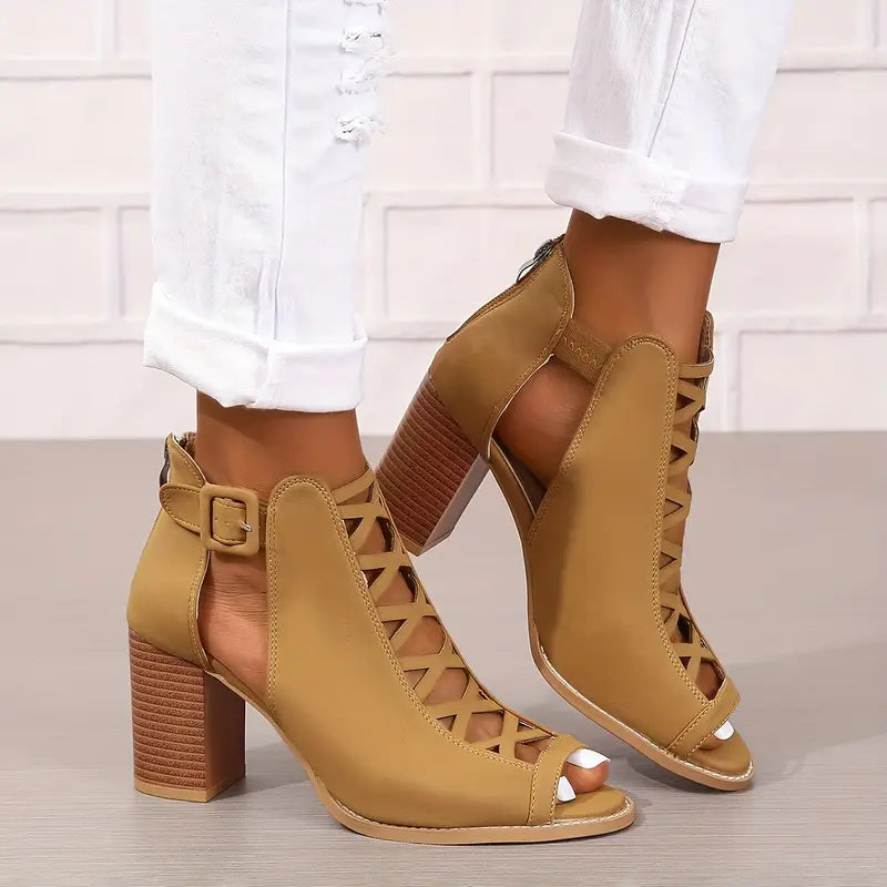 CHERRY / HEEL SANDALS