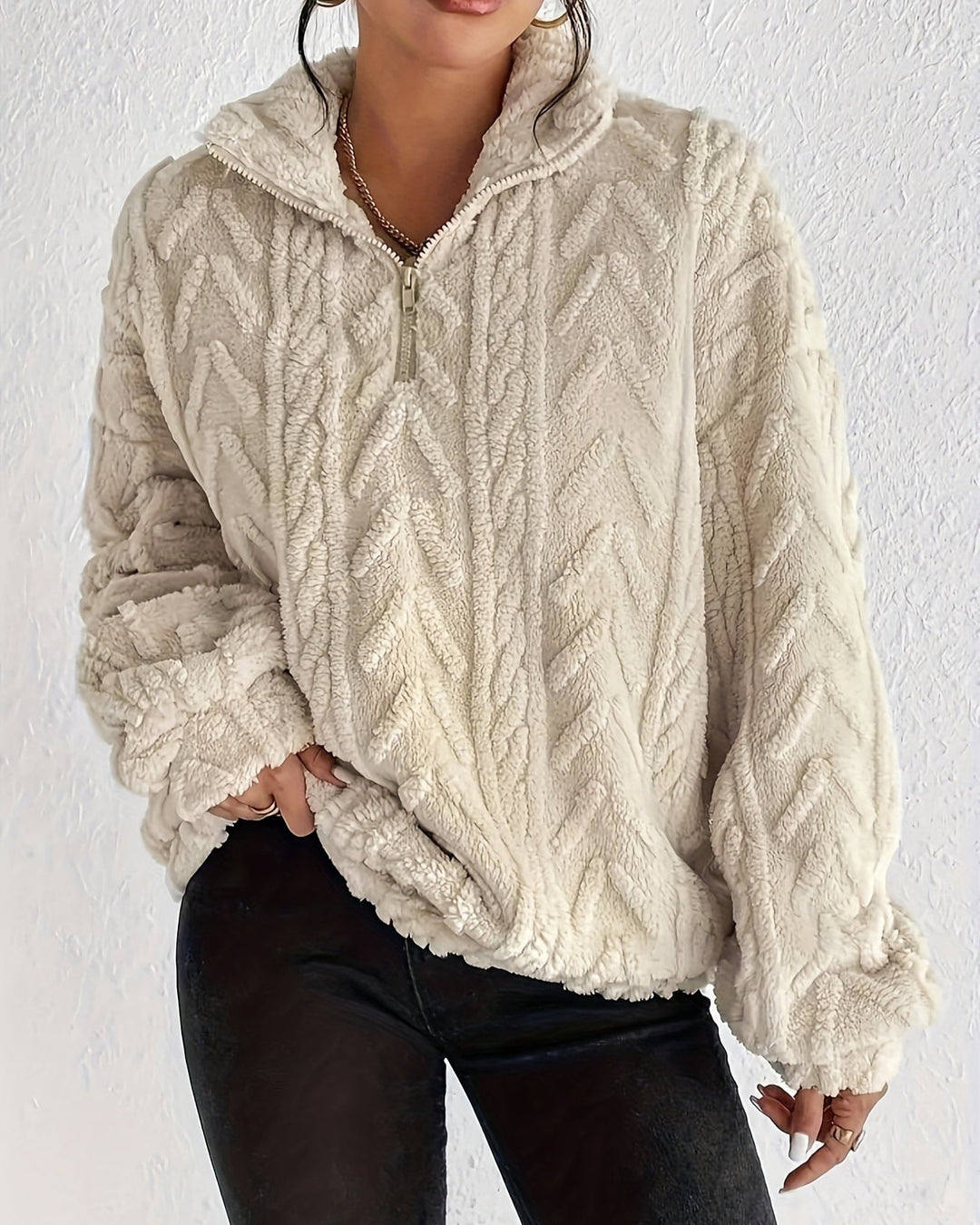 WILLOW / CLASSY QUARTER-ZIP JUMPER
