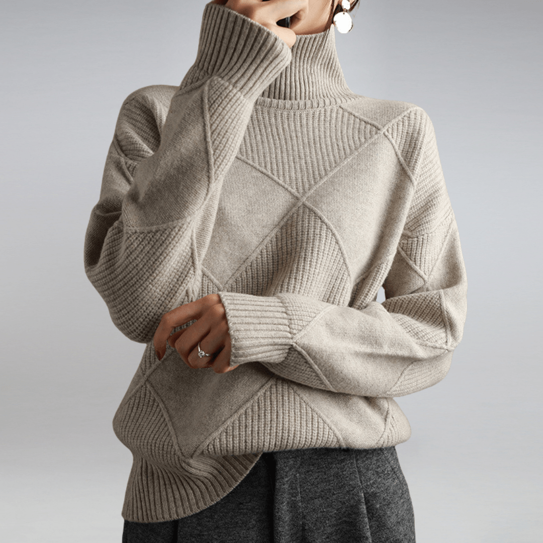 CATRIONA / KNITTED ROLL-NECK