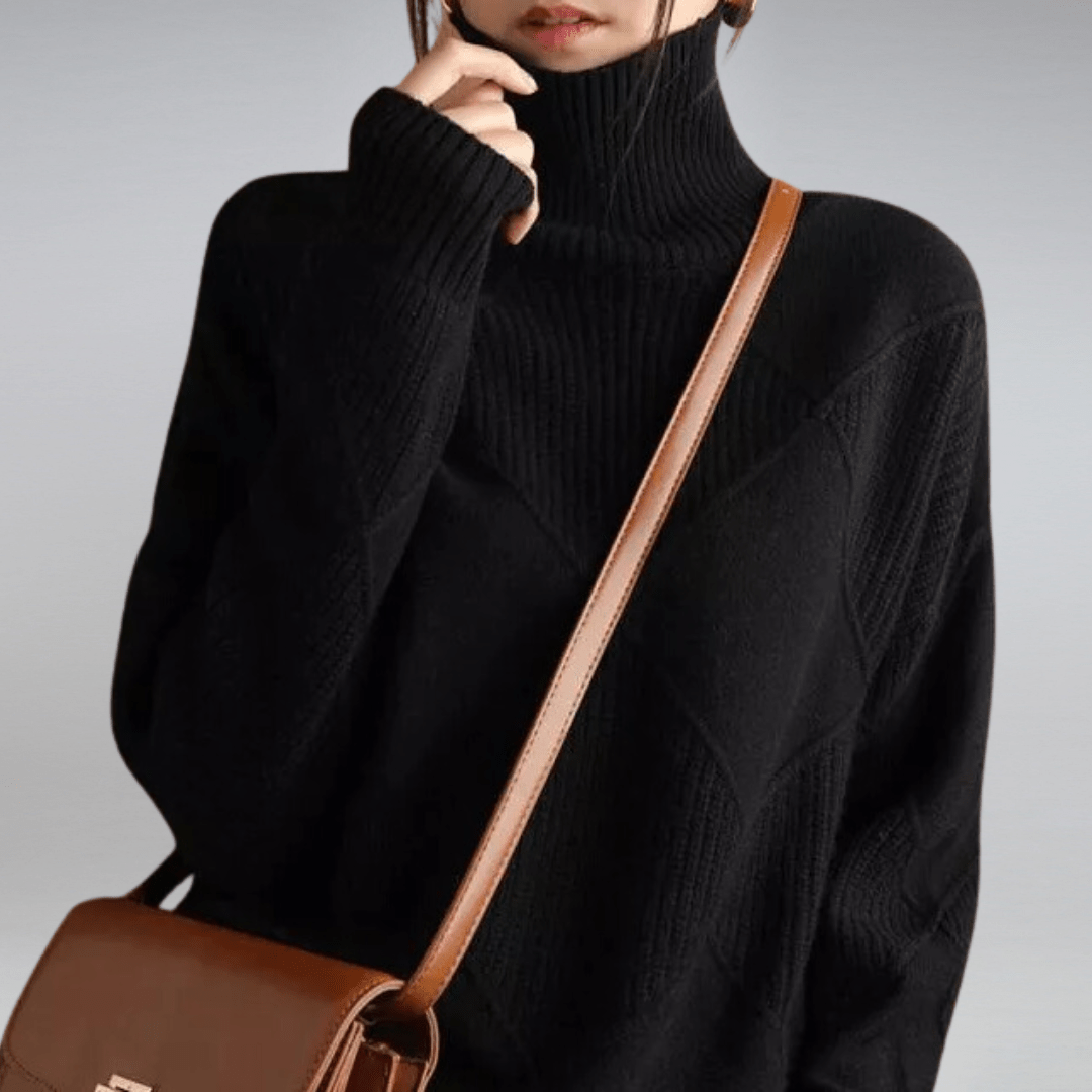 CATRIONA / KNITTED ROLL-NECK