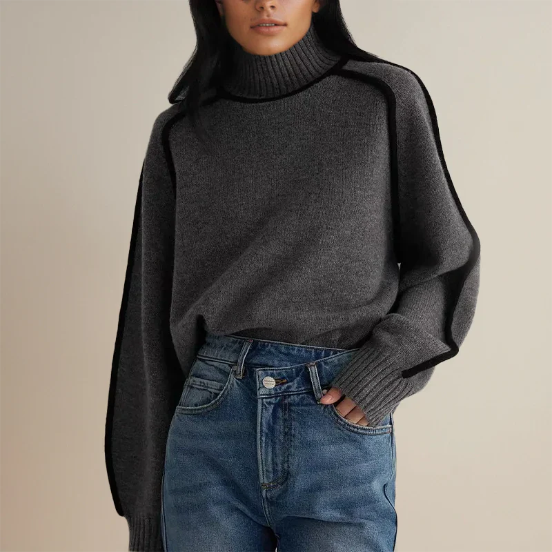 DEBRA / CHIC TURTLE NECK JUMPER