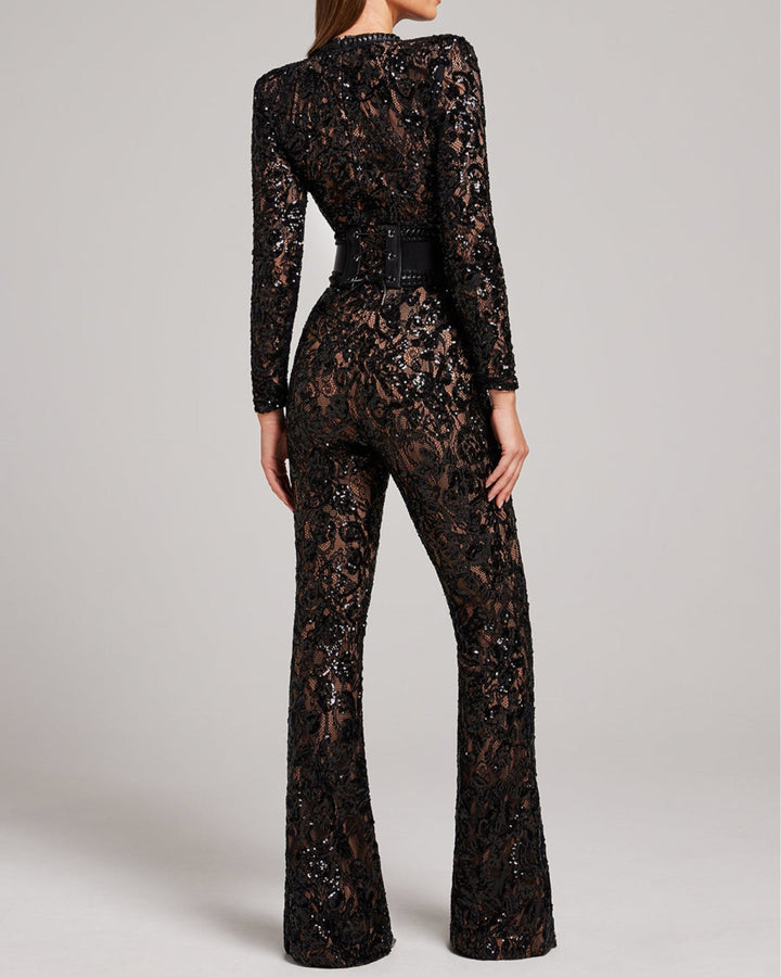 LIVIA / LACE GLAMOUR JUMPSUIT