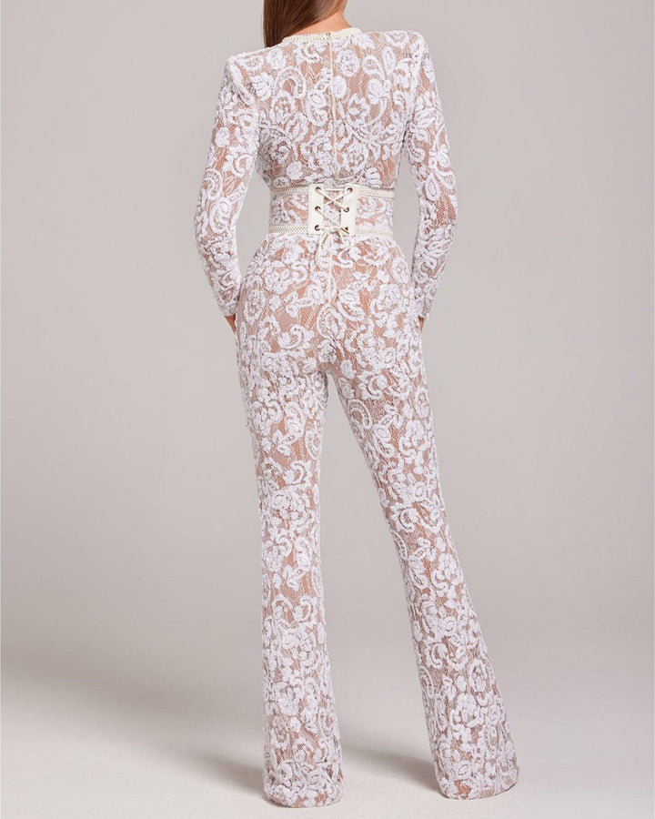 LIVIA / LACE GLAMOUR JUMPSUIT