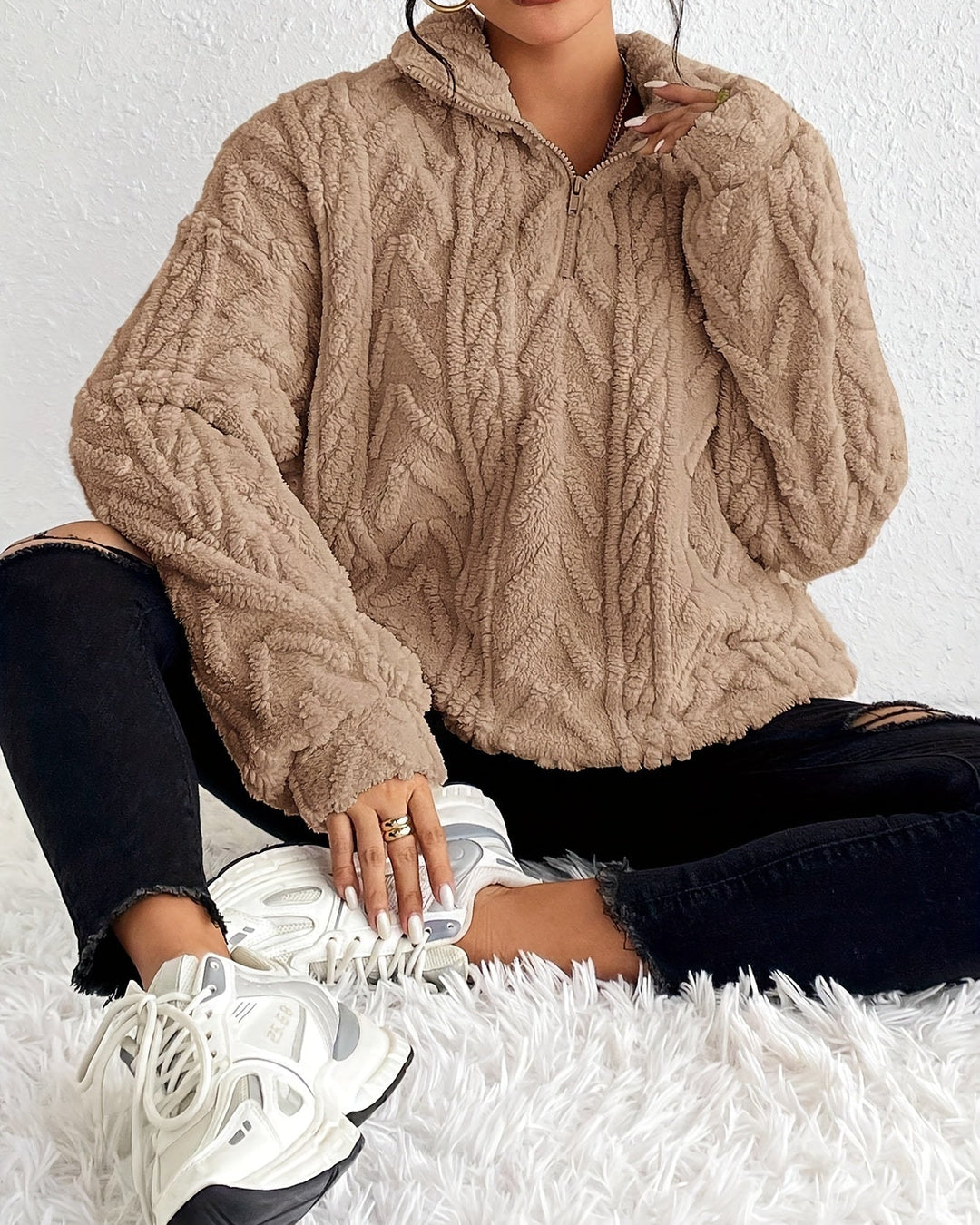 WILLOW / CLASSY QUARTER-ZIP JUMPER