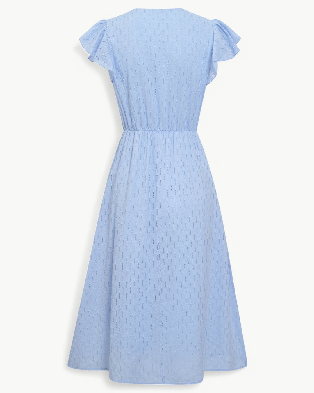 MILA / MIDI DRESS WITH FRILL SLEEVES