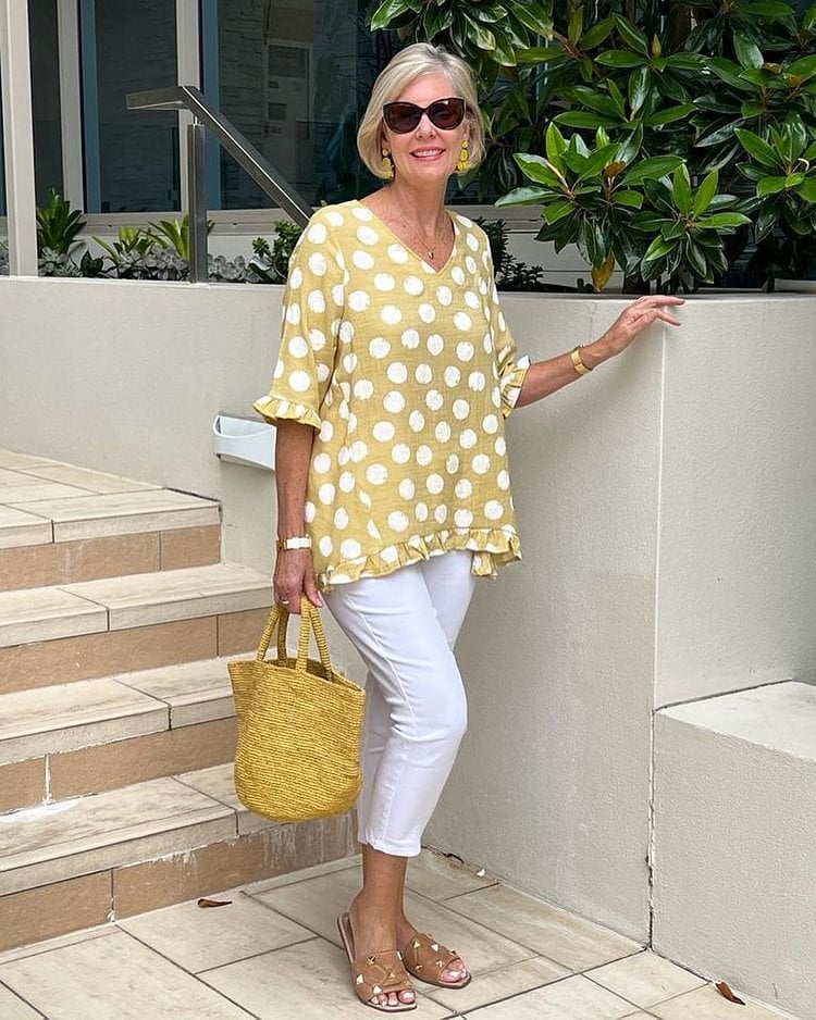 NADIA / POLKA DOT BLOUSE
