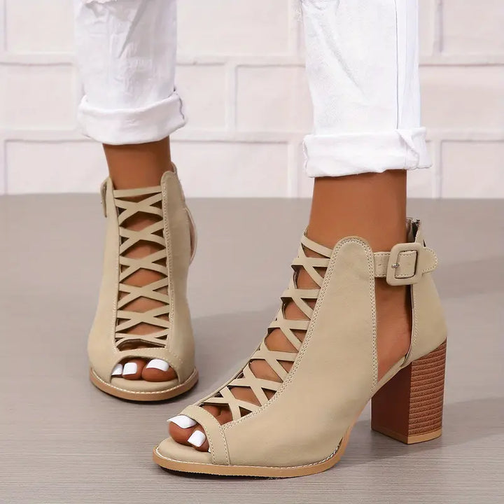 CHERRY / HEEL SANDALS