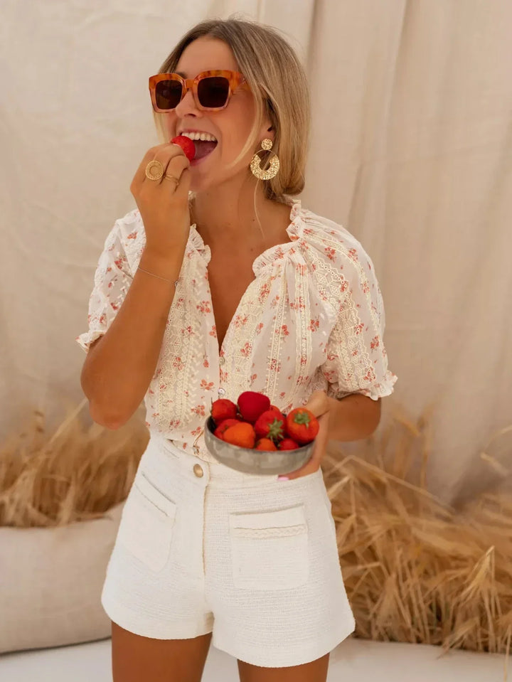 JOANNE / FLOWER BLOUSE