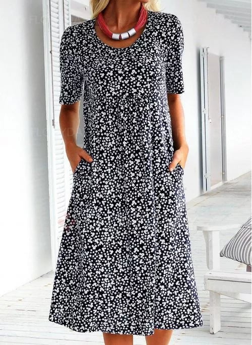 SERENA / FLORAL MIDI DRESS