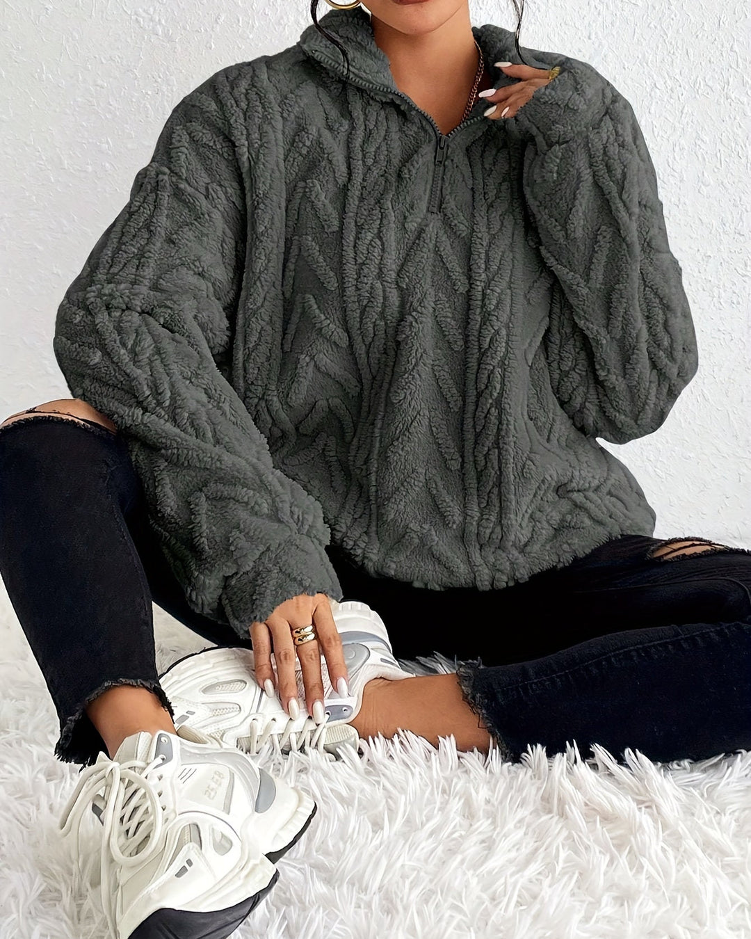 WILLOW / CLASSY QUARTER-ZIP JUMPER
