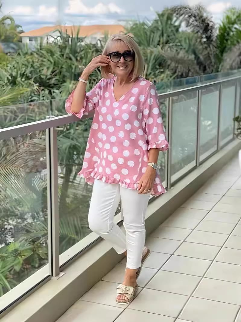 NADIA / POLKA DOT BLOUSE