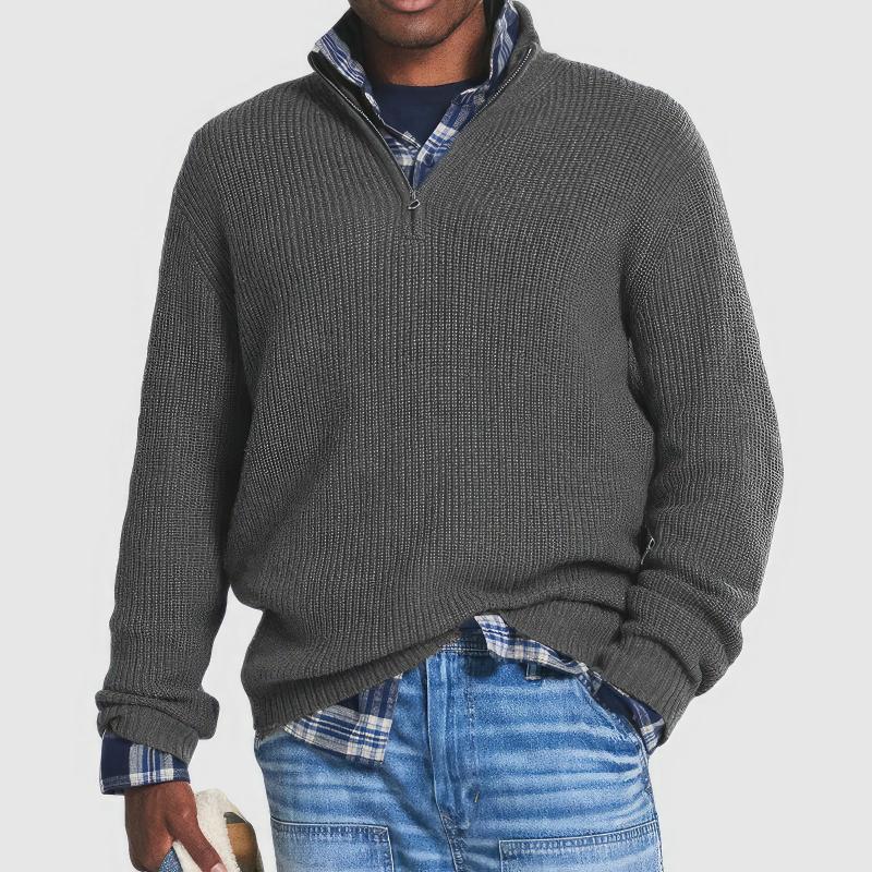 SILAS / STYLISH ZIP-UP JUMPER
